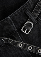 3.1 Phillip Lim Belted Wide-leg Jeans Black