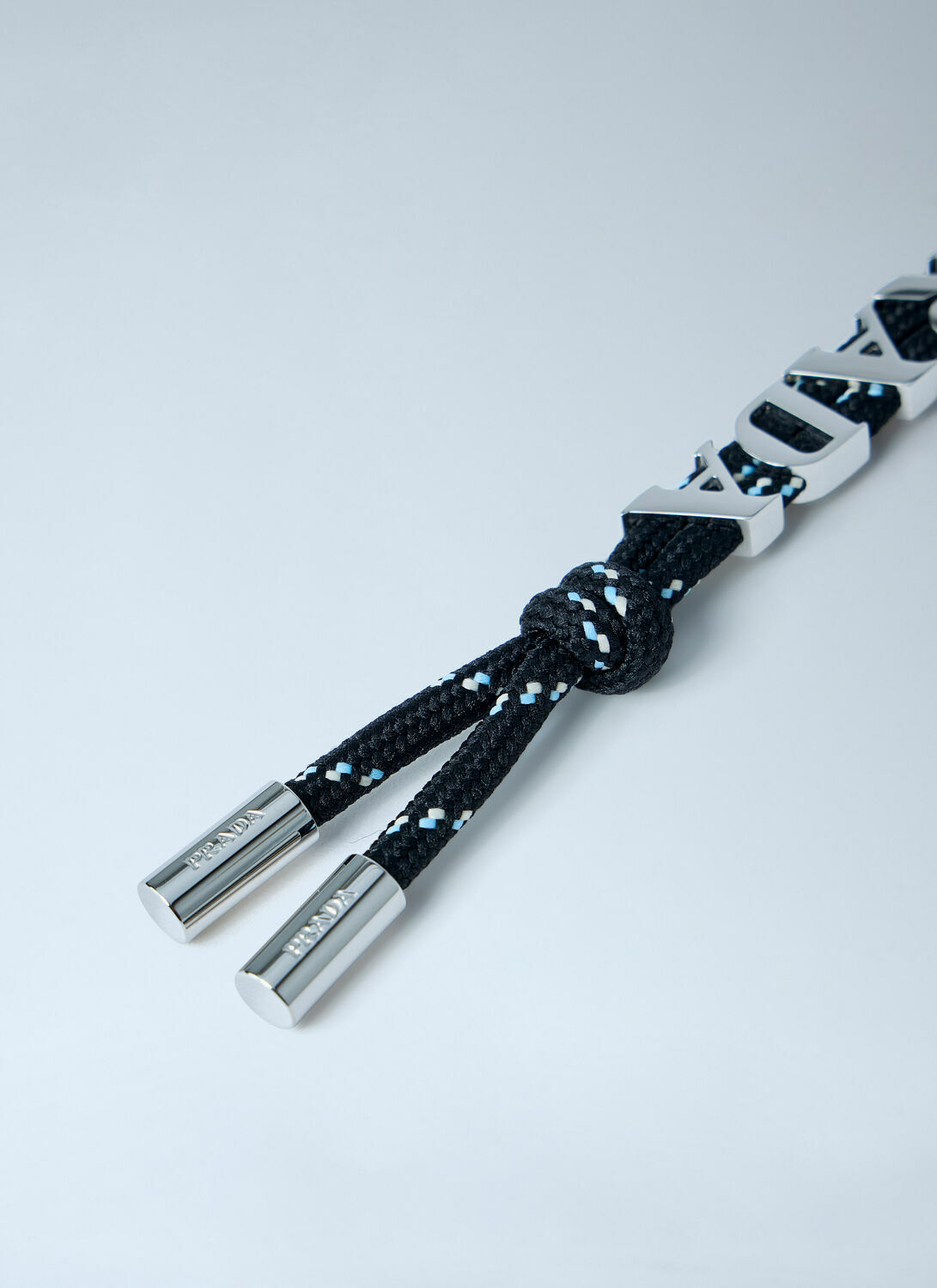 Prada Logo Embellished Keychain