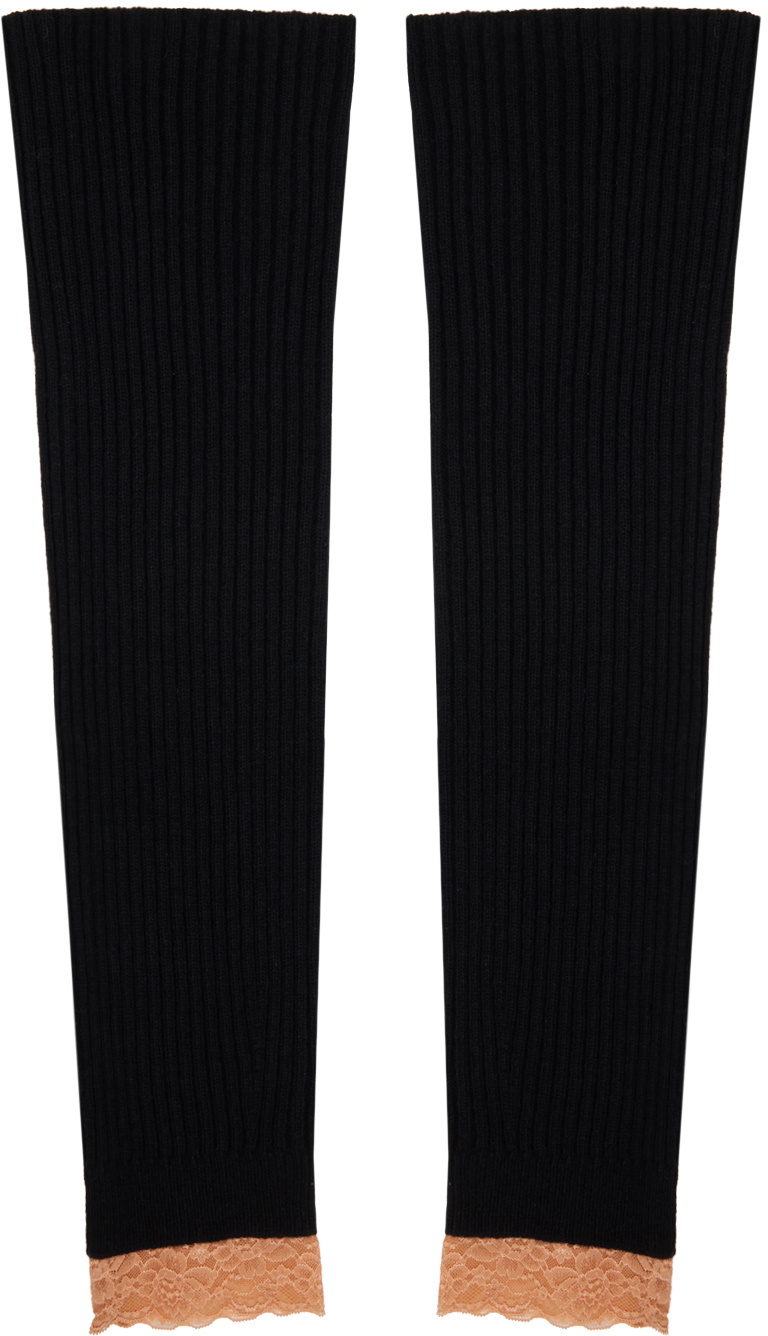 Andersson Bell Black Ribbed Leg Warmers Andersson Bell