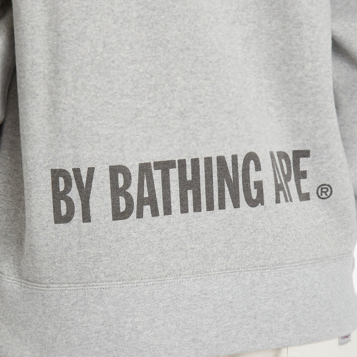 A Bathing Ape Men's Ape Face Crewneck Sweatshirt in Gray