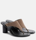 A.Emery Hardie suede thong sandals