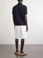 Slowear - Cotton and Silk-Blend Jersey Polo Shirt - Black