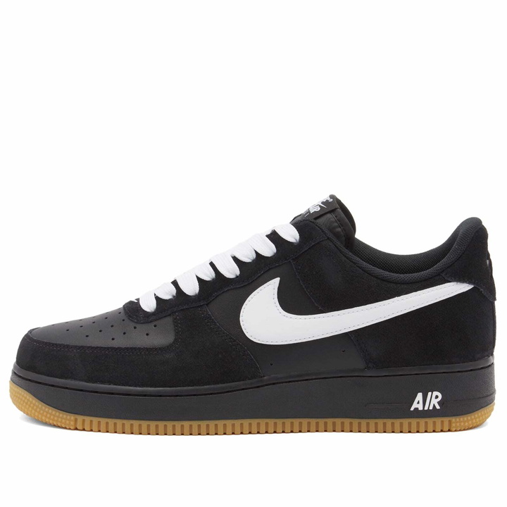 Photo: Nike Men's Air Force 1 '07 Lv8 Sk8 Sneaker in Black/White/Brown