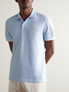 Bogner - Fion Slim-Fit Logo-Appliquéd Stretch-Cotton Piqué Golf Polo Shirt - Blue