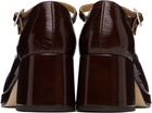 Miista Brown Yara Crinkle Heels