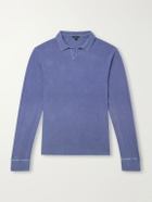 James Perse - Cotton-Twill Polo Shirt - Blue