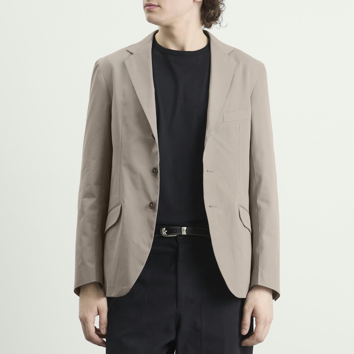 Jil Sander Men's Cotton Regular Fit Blazer in Ash Grey