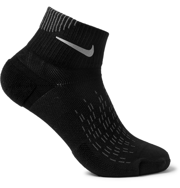 Photo: Nike Running - Elite Cushioned Dri-FIT Socks - Black