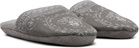 Versace Gray 'I Heart Baroque' Slippers