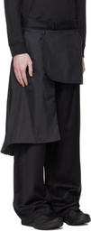 HELIOT EMIL Black Levade Tailored Trousers