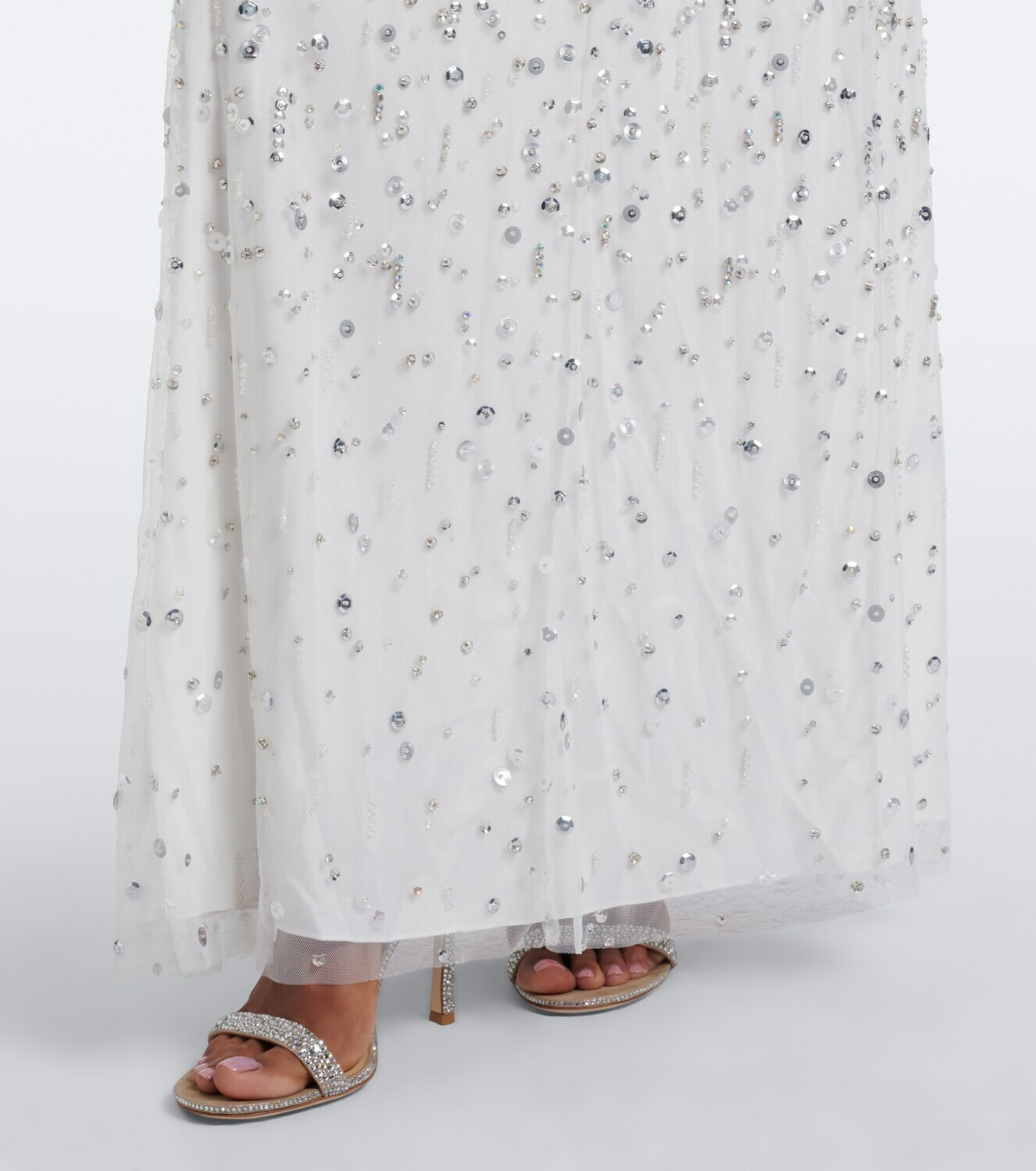 Jenny Packham Crystal Drop embellished gown