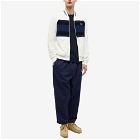 Fred Perry Men's Towelling Bomber Jacket in Snow White