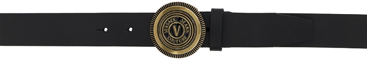 Photo: Versace Jeans Couture Black V-Emblem Belt