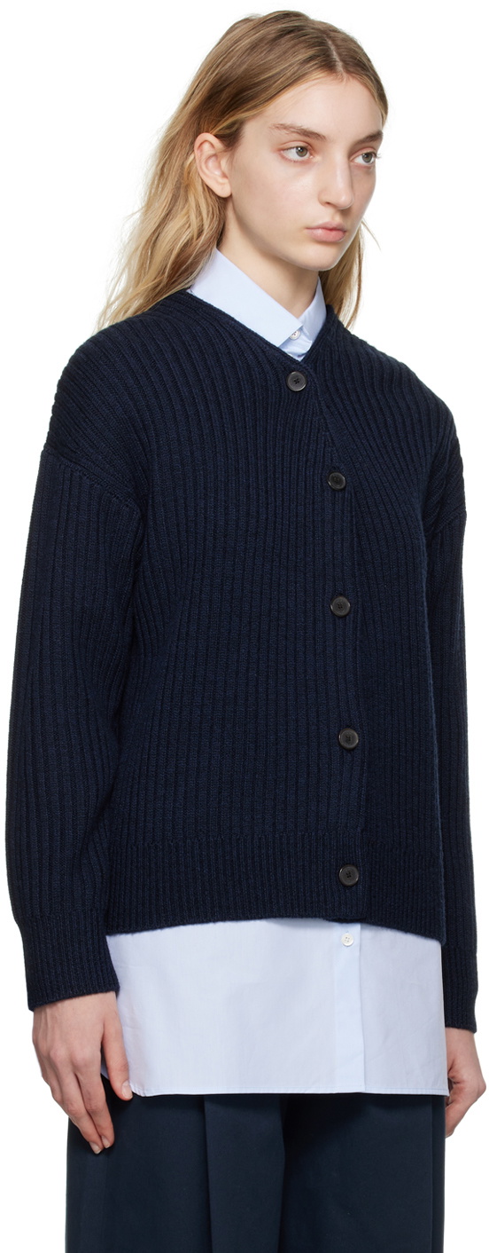 Mark Kenly Domino Tan Navy Kathena Cardigan