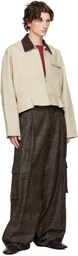 JW Anderson Beige Curved Hem Jacket
