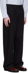 HOPE Black Elasticated Wide Leg Trousers