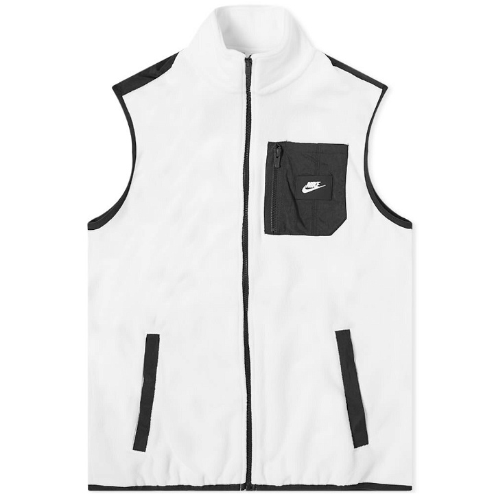 Photo: Nike Men's Polar Fleece Vest in Sail/Black
