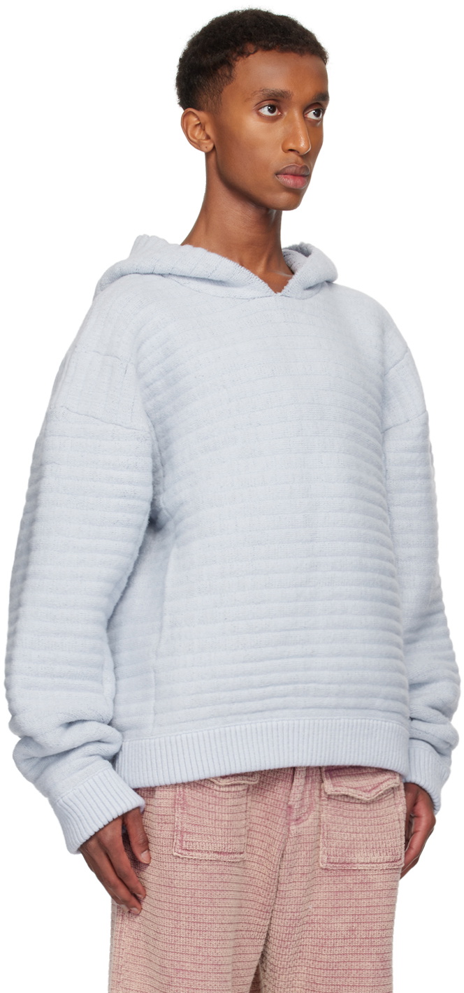 Isa Boulder SSENSE Exclusive Blue Michelin Stripe Hoodie