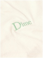 DIME - Logo-Embroidered Cotton-Jersey T-Shirt - Neutrals