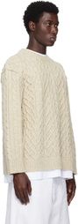Moschino Beige City Escape Sweater