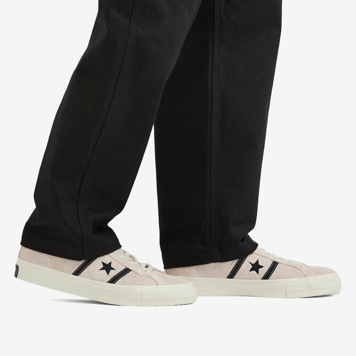 Converse One Star Academy Pro Vintage Suede Sneakers in Blush Hush/Egret/Black