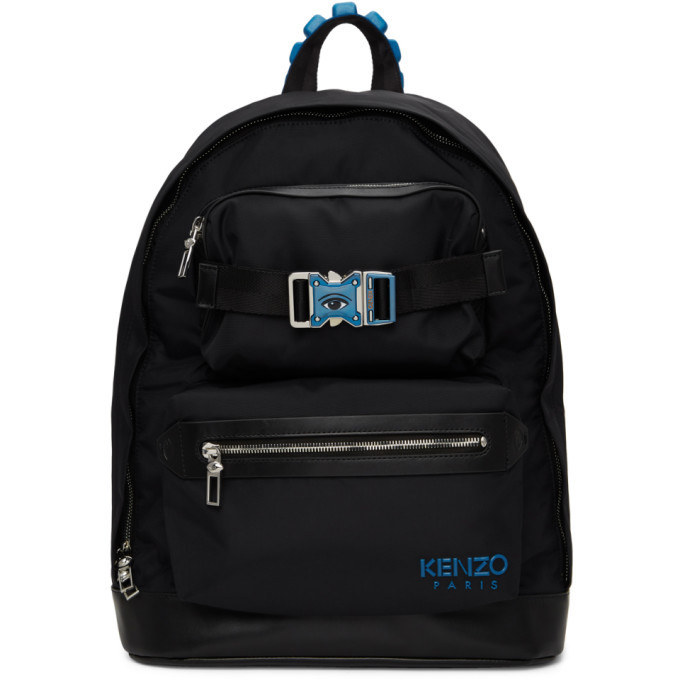 Kenzo Black Large Link Backpack Kenzo
