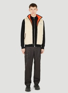 Algorab Reversible Sleeveless Jacket in Orange