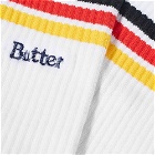 Butter Goods Men's Stripe Socks in White