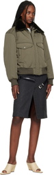 Commission Khaki Midtown Nylon Bomber Jacket