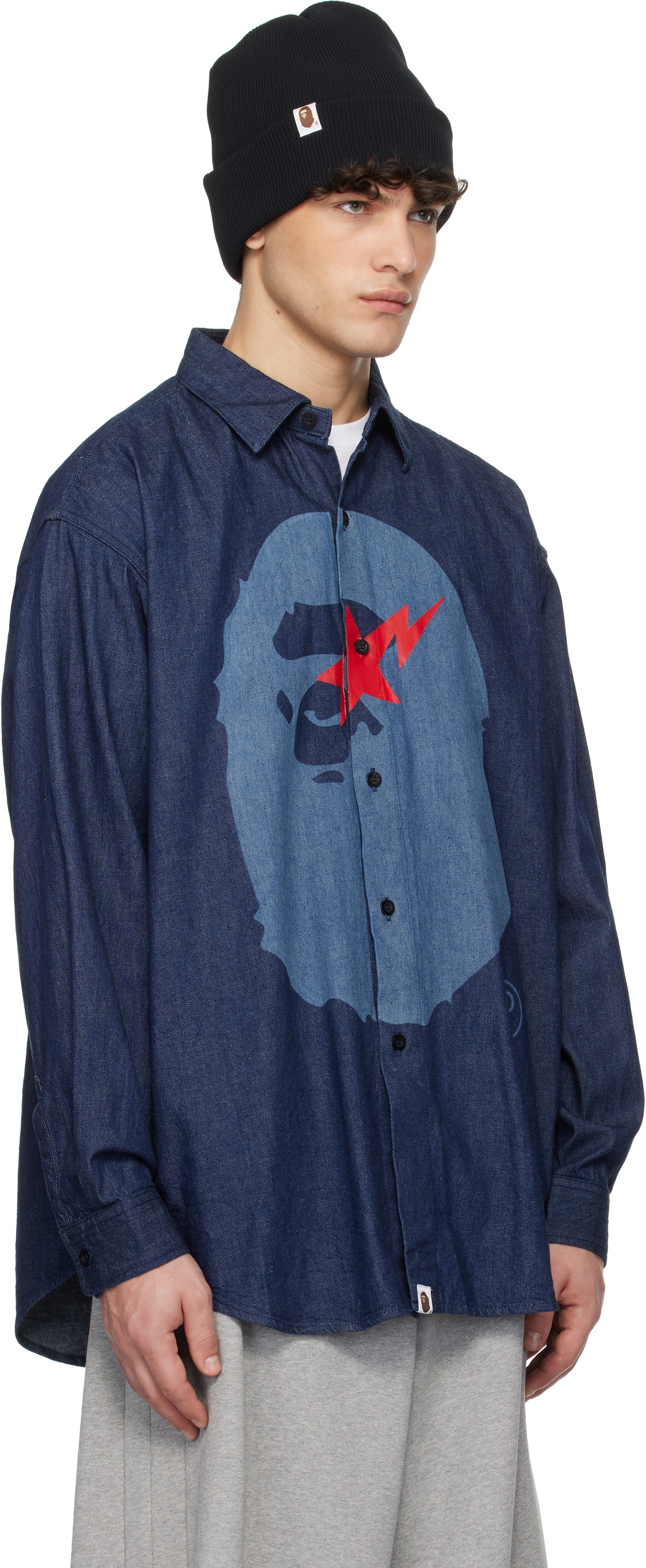 【A BATHING APE】STA PATTERN DENIM バケットハット A BATHING APE】STA PATTERN DENIM バケットハット