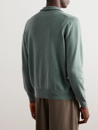 Loro Piana - Slim-Fit Baby Cashmere Half-Zip Sweater - Green