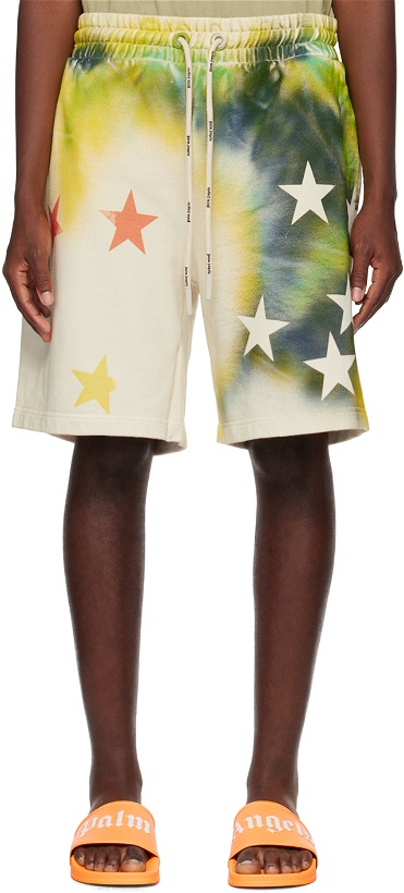 Photo: Palm Angels Off-White Sprayed Stars Shorts