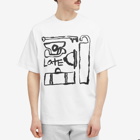 Late Checkout Men's Doodle T-Shirt in White