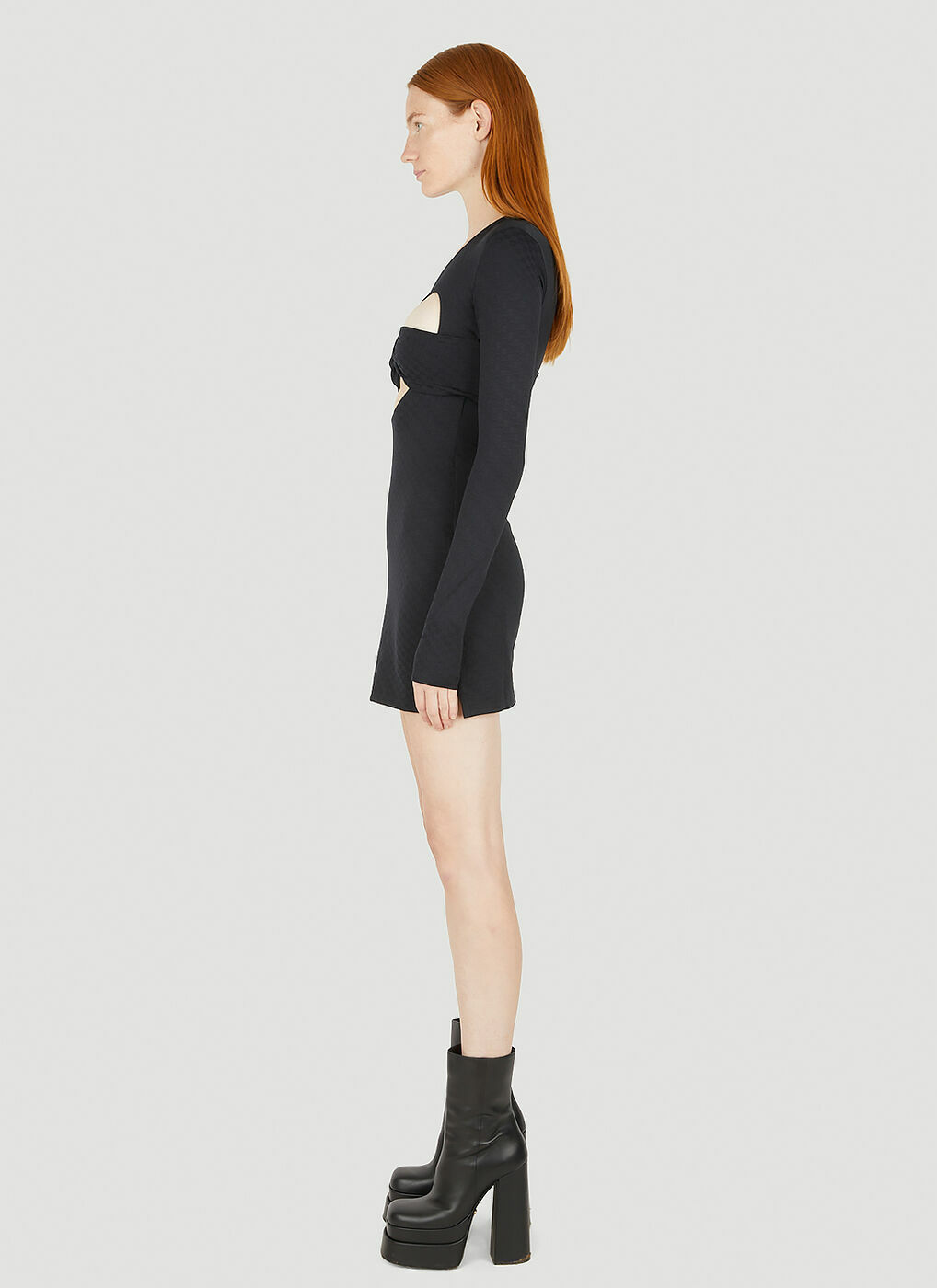 Monogram Dress in Black Ambush