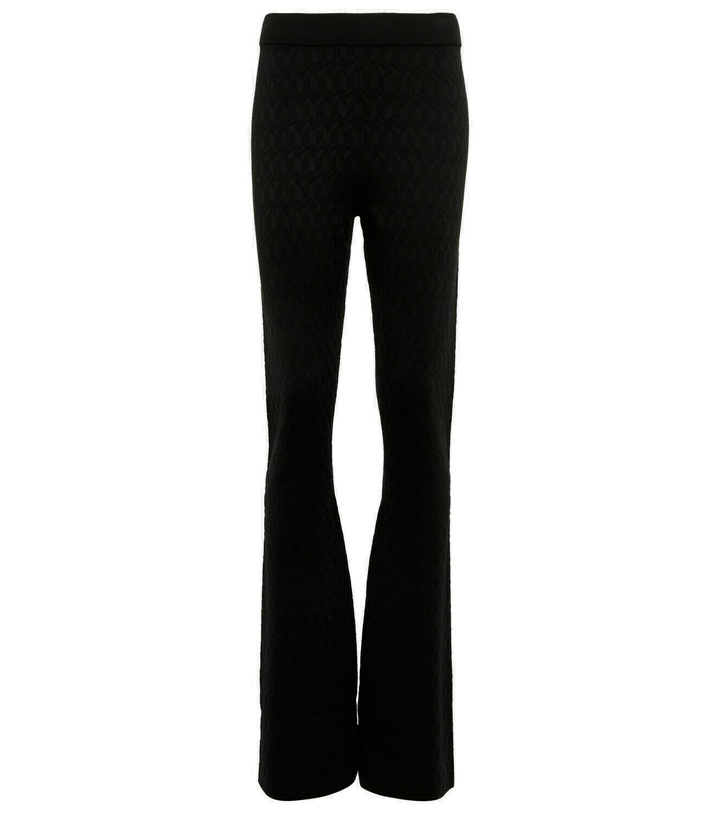 Photo: Dorothee Schumacher - Sleek Graphics flared jacquard leggings