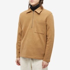 NN07 Men's Ivan Half Zip in Camel