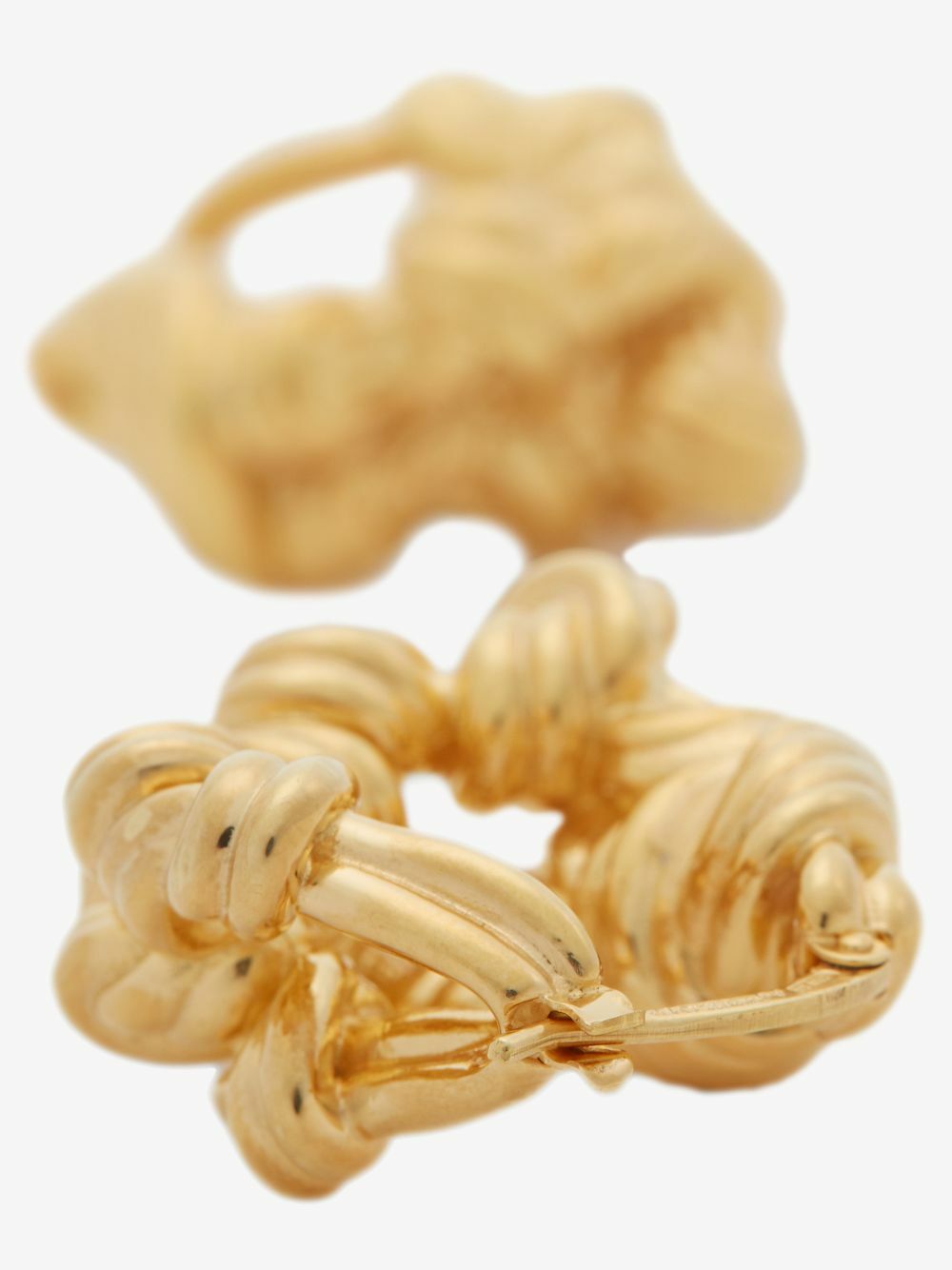 Bottega Veneta Gold-Plated Knot Hoop Earrings Bottega Veneta
