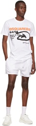 Dsquared2 White Cotton Shorts