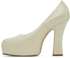 Burberry Off-White Leather Arch Heels