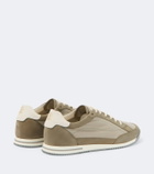 Brunello Cucinelli Leather-trimmed sneakers