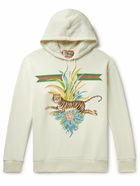 GUCCI - Printed Cotton-Jersey Hoodie - Neutrals