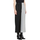 Vejas Black and Grey Half and Half Trousers