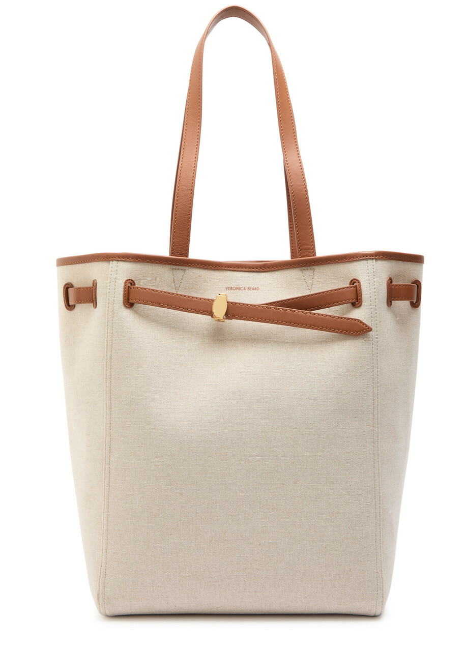 Veronica Beard Dash Canvas Tote bag - Cream - One Size