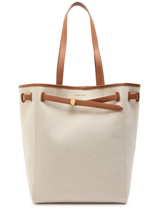 Photo: Veronica Beard Dash Canvas Tote bag - Cream - One Size