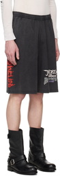 032c Black Telepresence Comfort Shorts