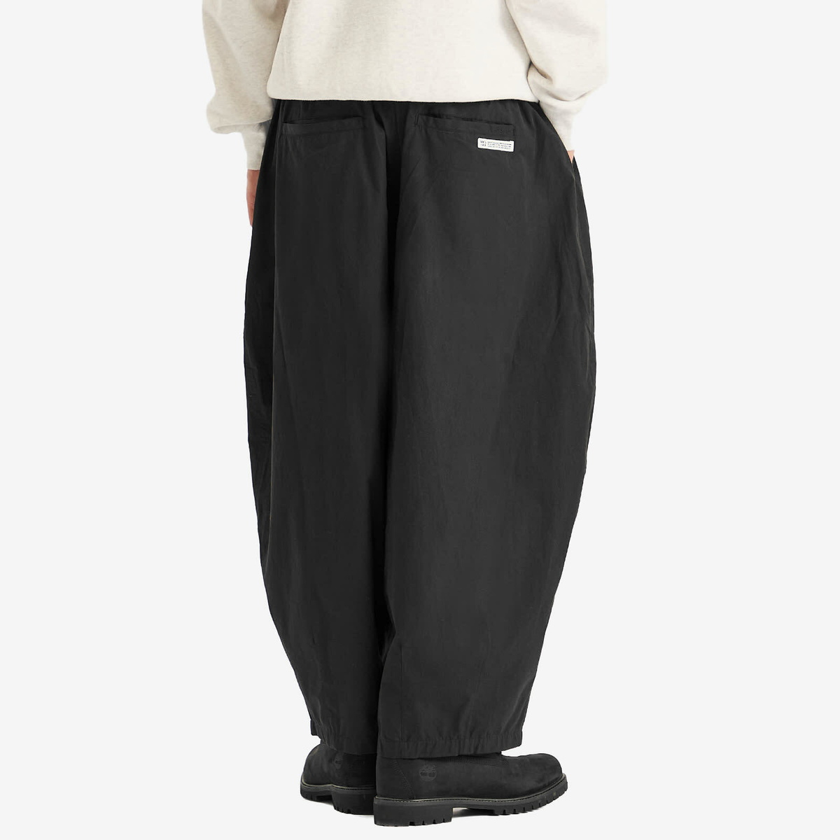Anglan Men's Essential Easy Balloon Trousers in Black 