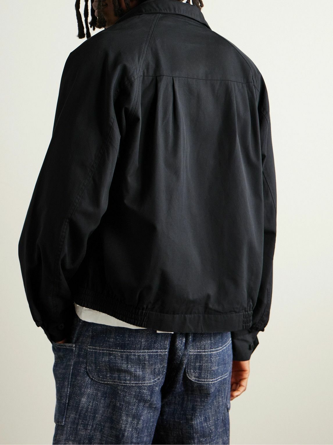 Visvim - Ketchikan Appliquéd Cotton-Twill Bomber Jacket - Blue Visvim