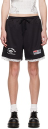 MadeMe Black Lace Trim Shorts