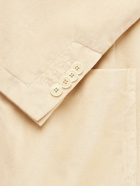 Barena - Double-Breasted Cotton-Velvet Suit Jacket - Neutrals
