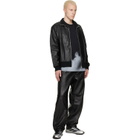adidas Originals Black A-Type Firebird TT Leather Jacket